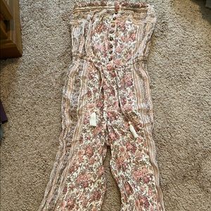 American Eagle Outfitters- Strapless Long Romper